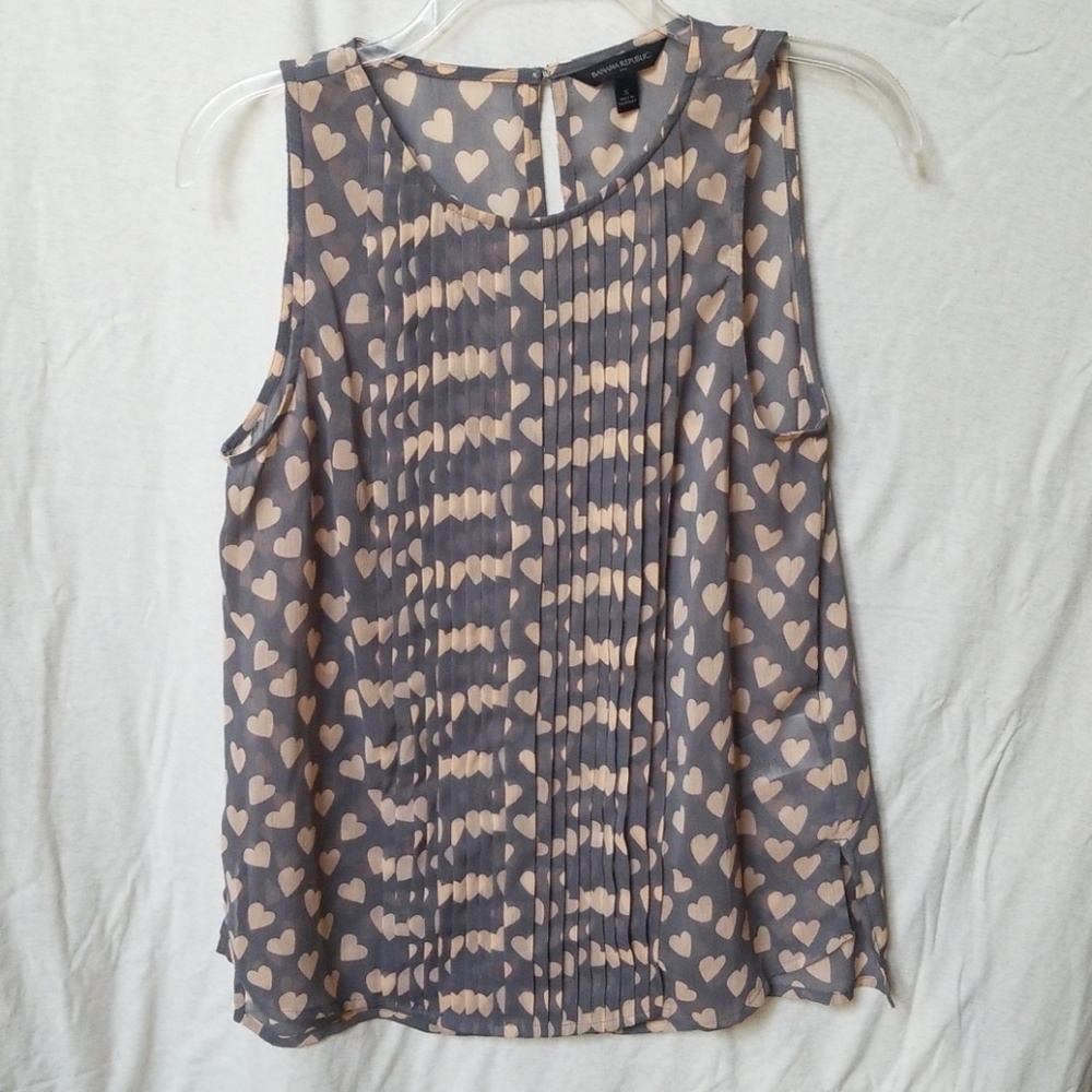 Banana Republic Front Pleated Blouse